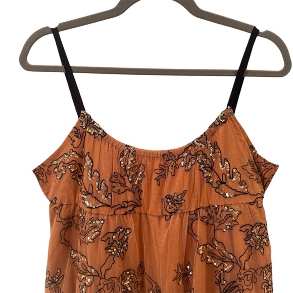 Anthropologie Maeve Sequined Tulle Midi Dress Size Medium Petite - Picture 7 of 13